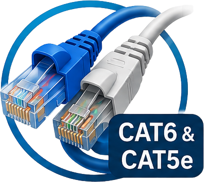 CAT6 & CAT5e Network Cabling Installation
